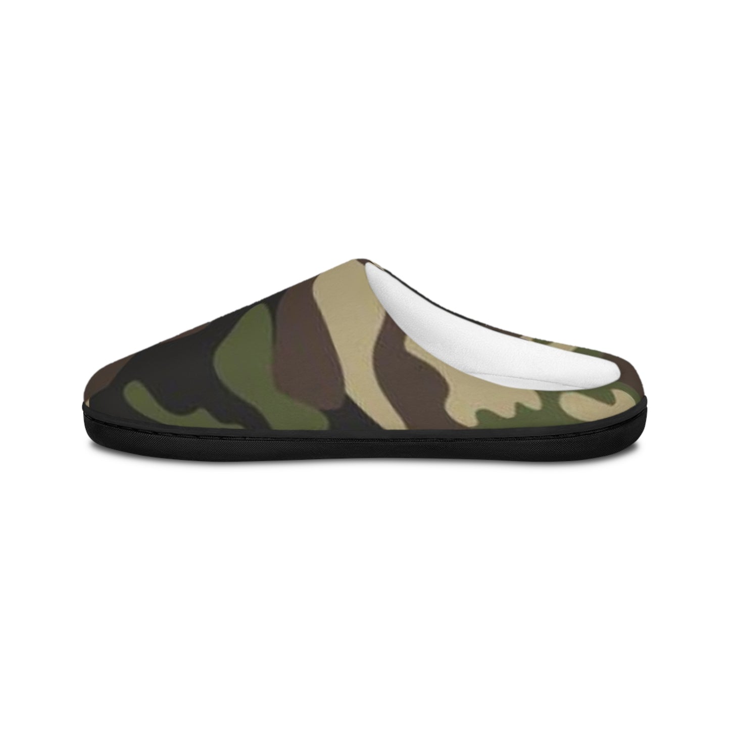 Camo Men's Indoor Slippers — Cozy Camouflage House Shoes