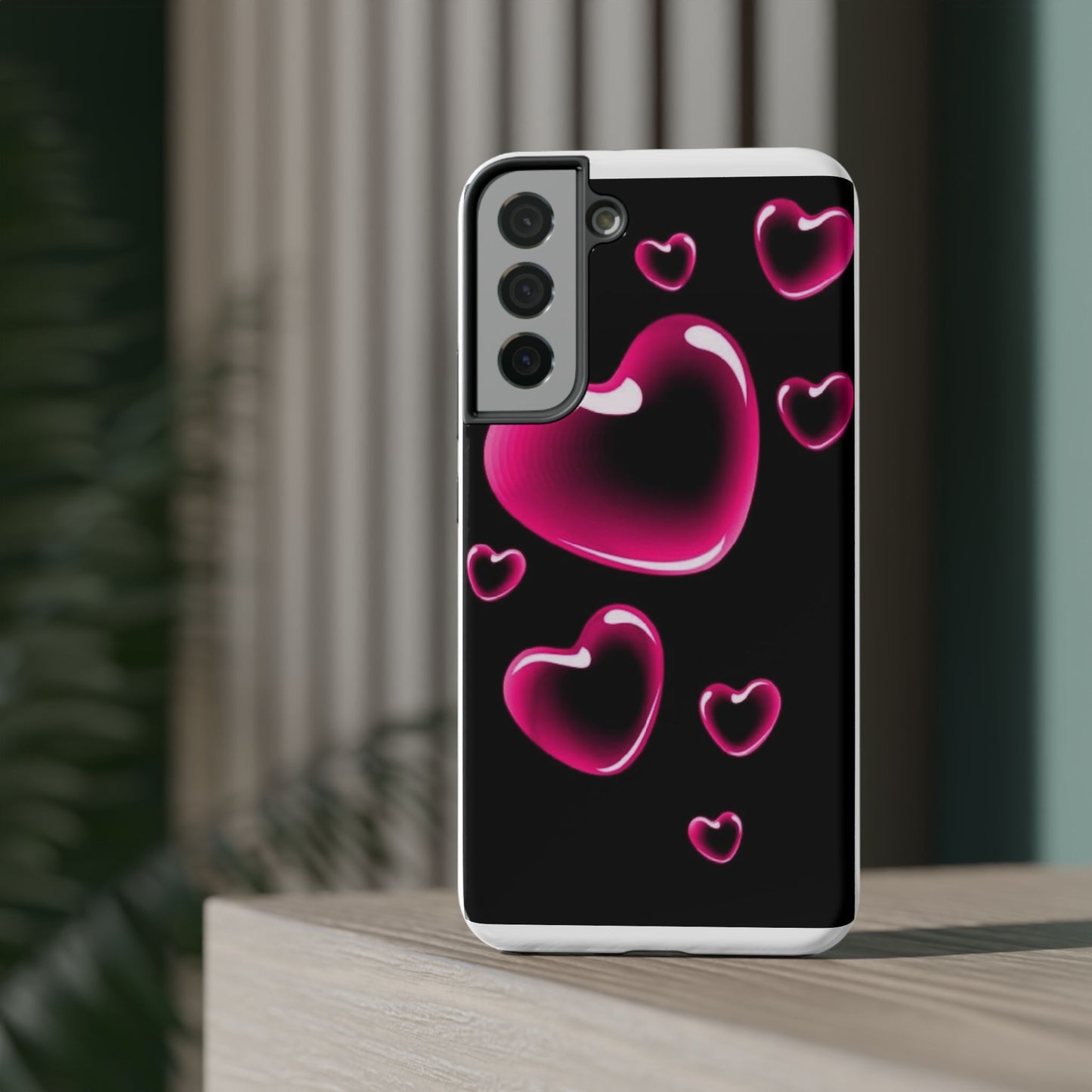 Purple Goth Collage Impact Phone Case — "Think Very Deeply" Protective Cover