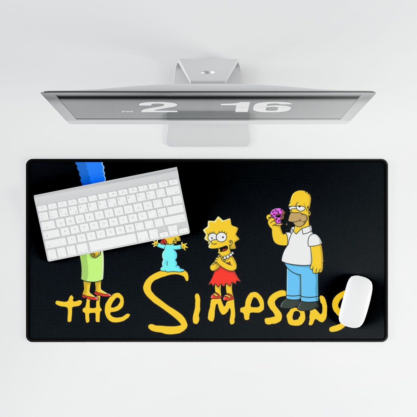 The Simpsons Desk Mat — Family Cartoon Gaming & Office Mouse Pad