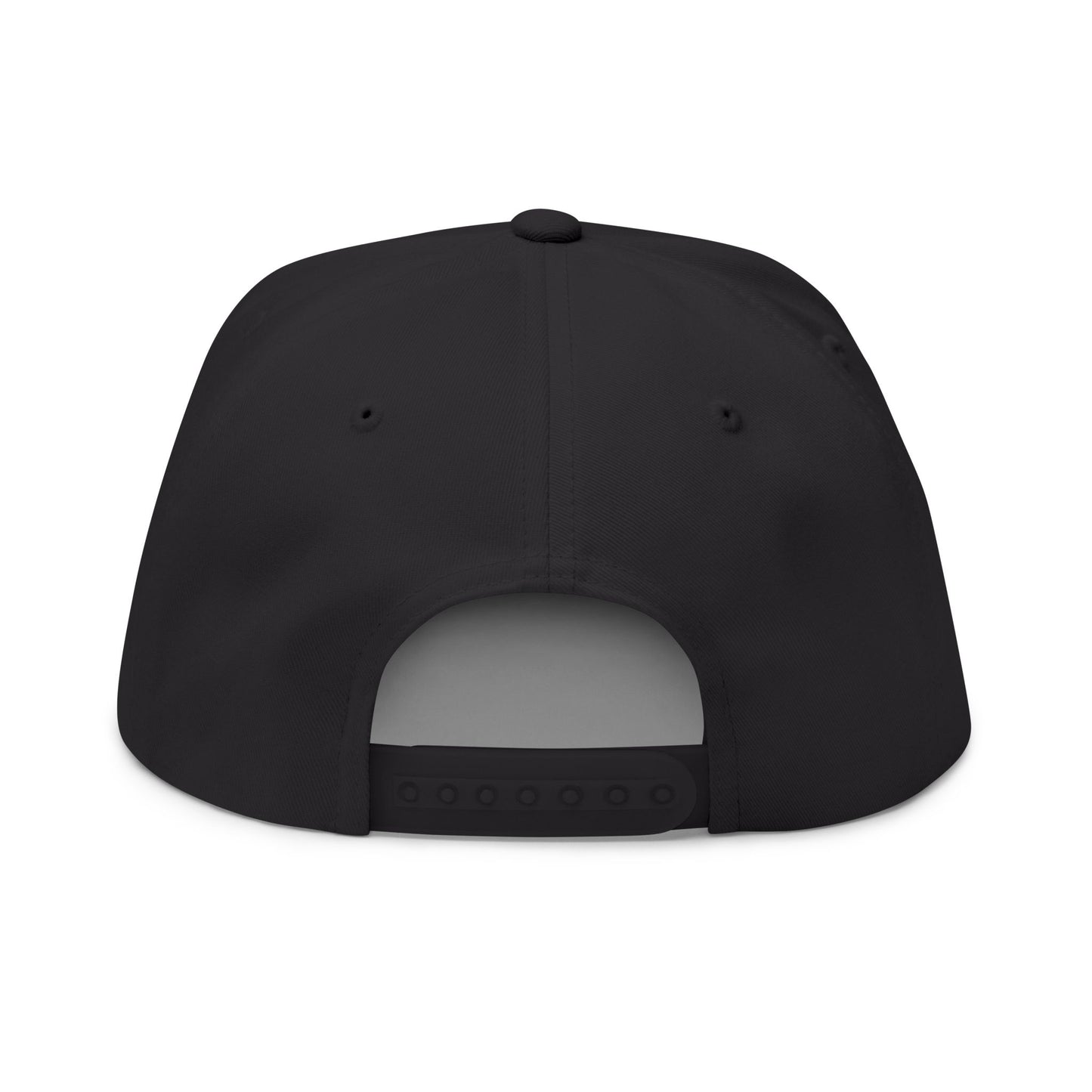 Embroidered Lion Crest Flat Bill Cap — Classic Snapback Hat