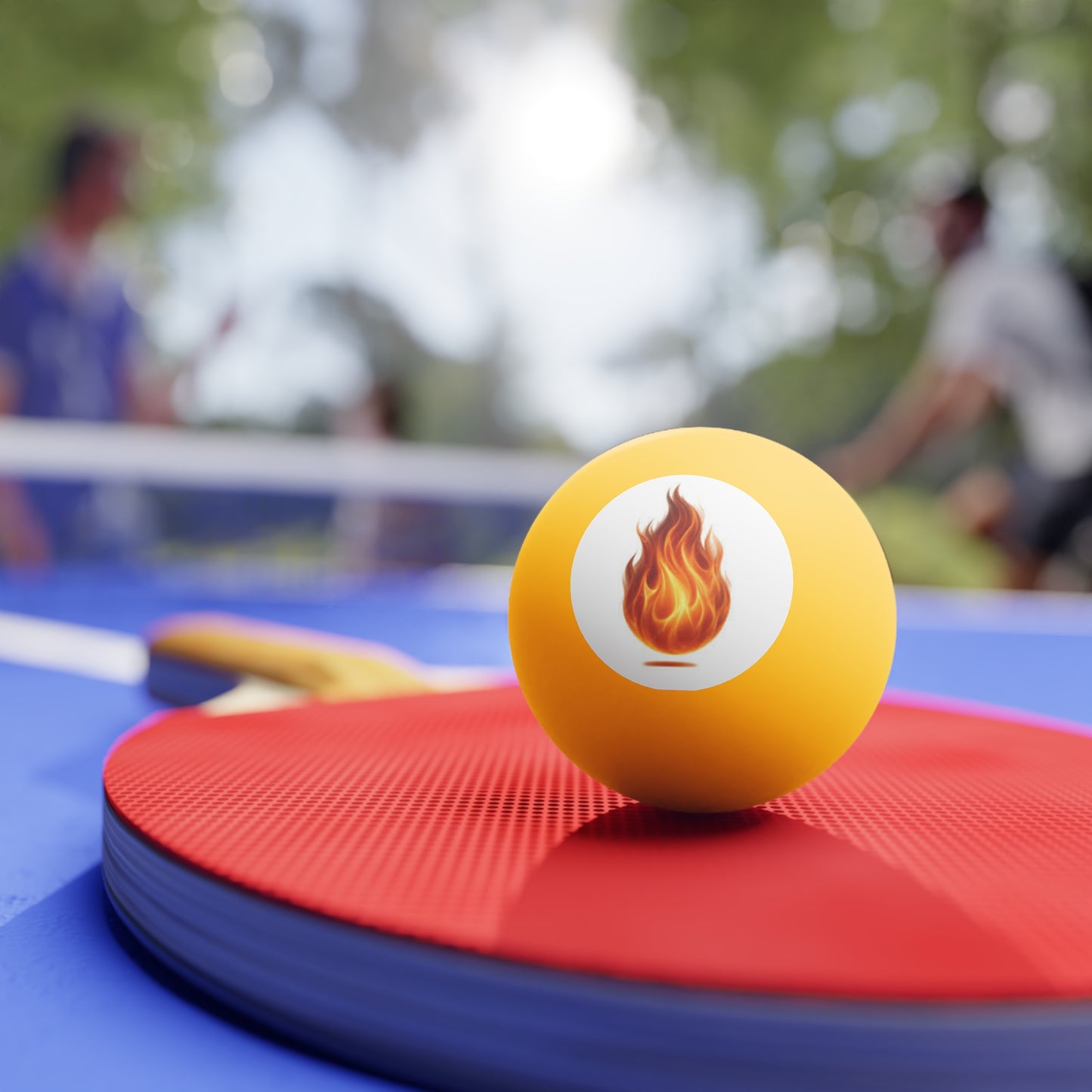 Flame Ping Pong Balls — 6-Pack Fireball Table Tennis Balls