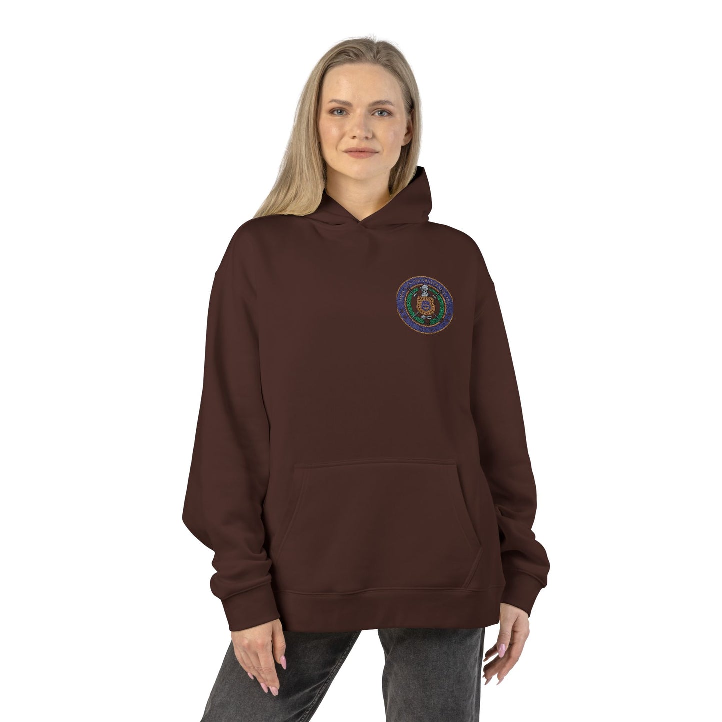Relaxed Hoodie - Celestial Mandala Emblem Cozy Pullover