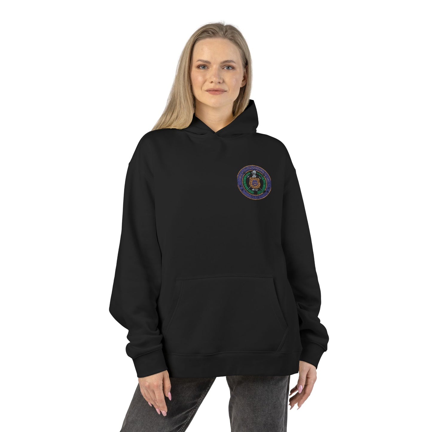 Relaxed Hoodie - Celestial Mandala Emblem Cozy Pullover