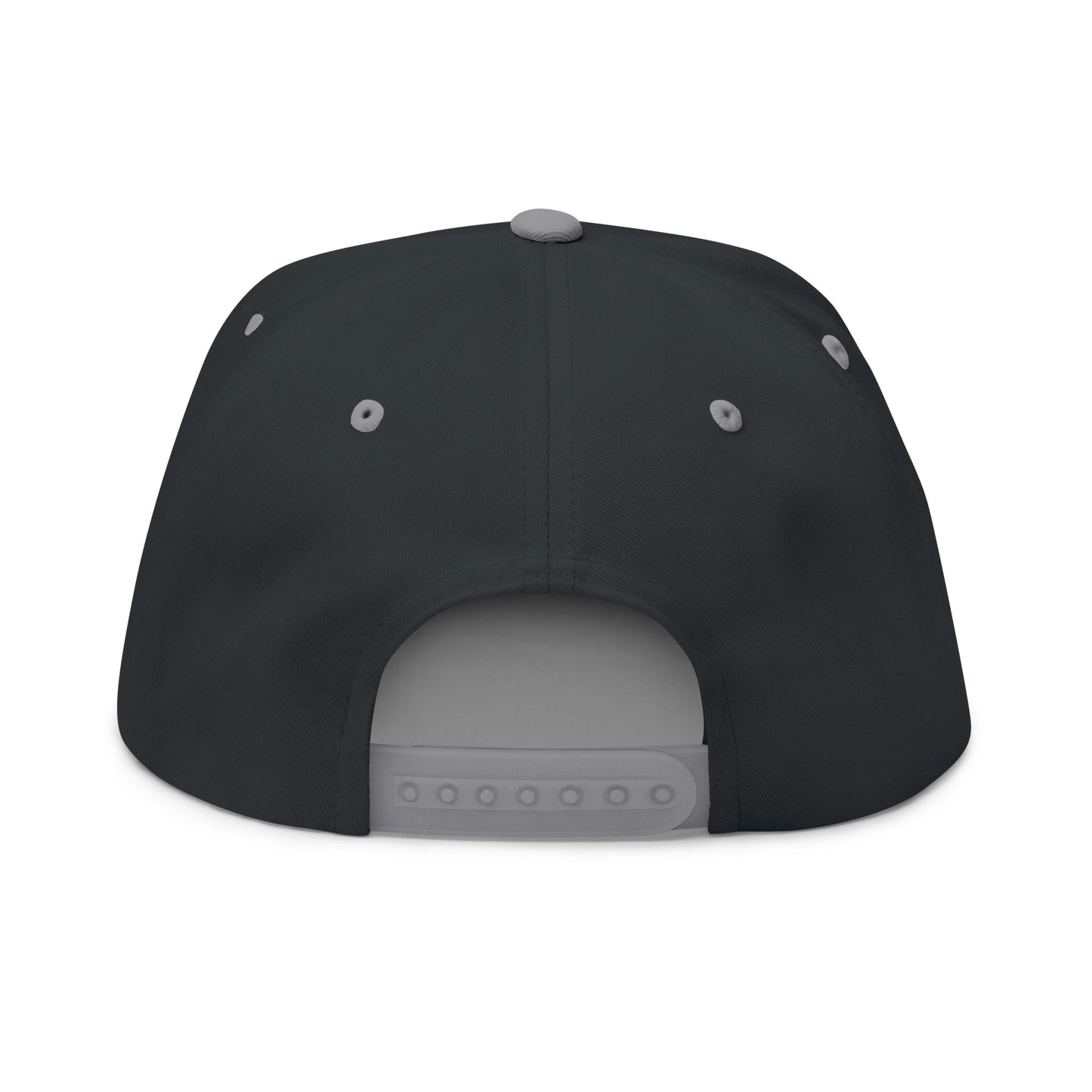 Embroidered Lion Crest Flat Bill Cap — Classic Snapback Hat