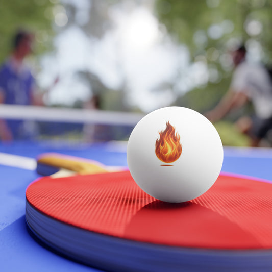 Flame Ping Pong Balls — 6-Pack Fireball Table Tennis Balls