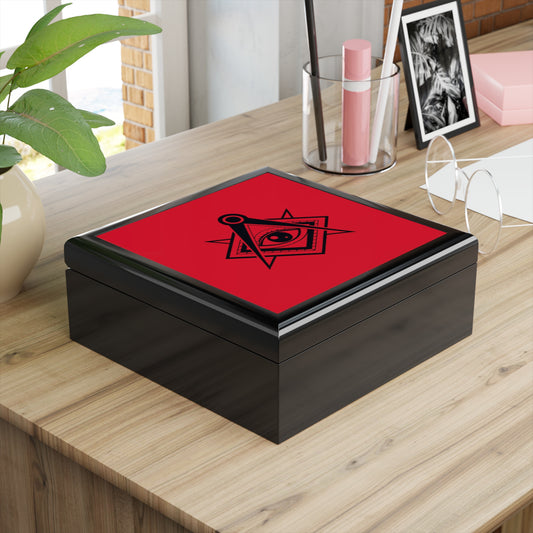 Religious Jewelry Box — Hands Praying Around Crucifix Keepsake Box