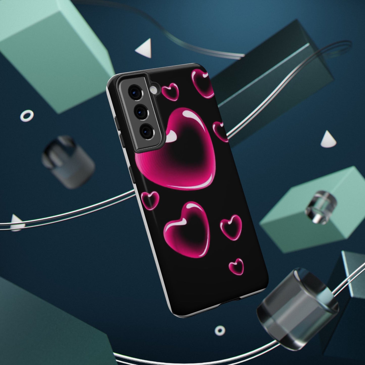 Purple Goth Collage Impact Phone Case — "Think Very Deeply" Protective Cover