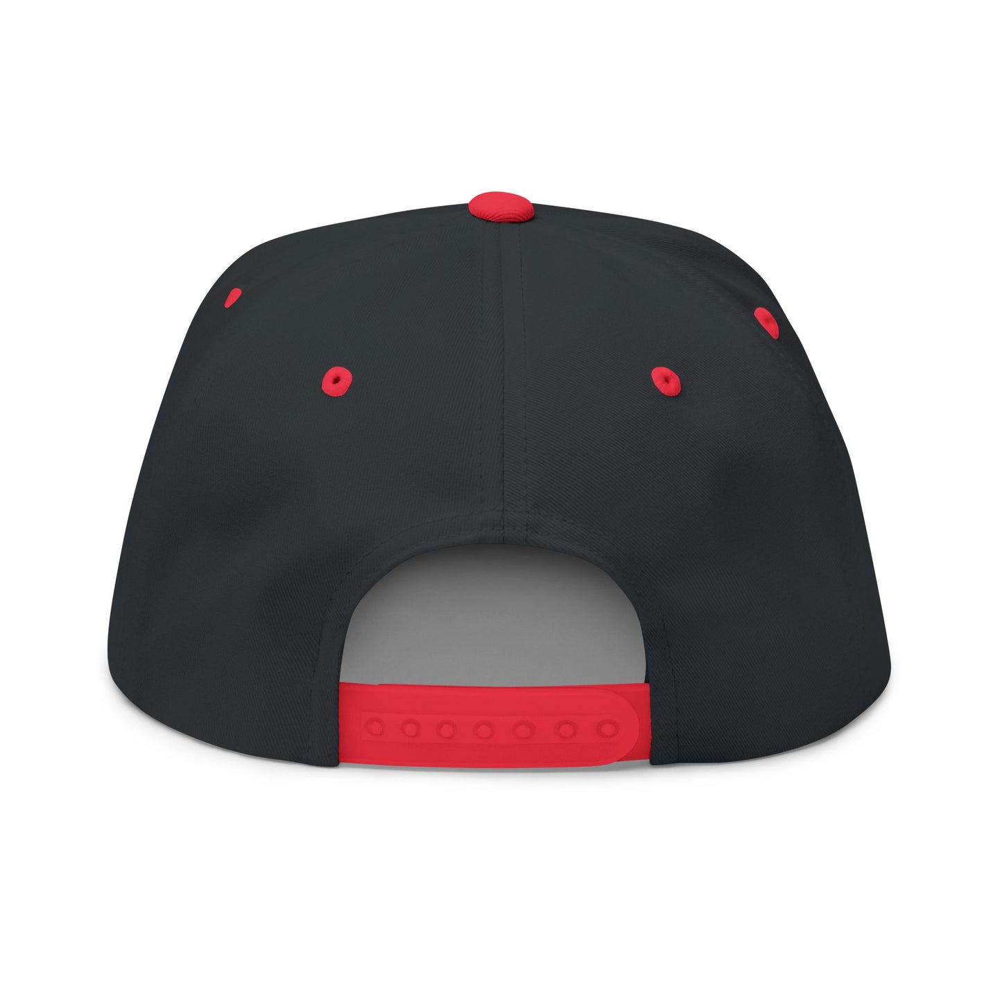 Embroidered Lion Crest Flat Bill Cap — Classic Snapback Hat