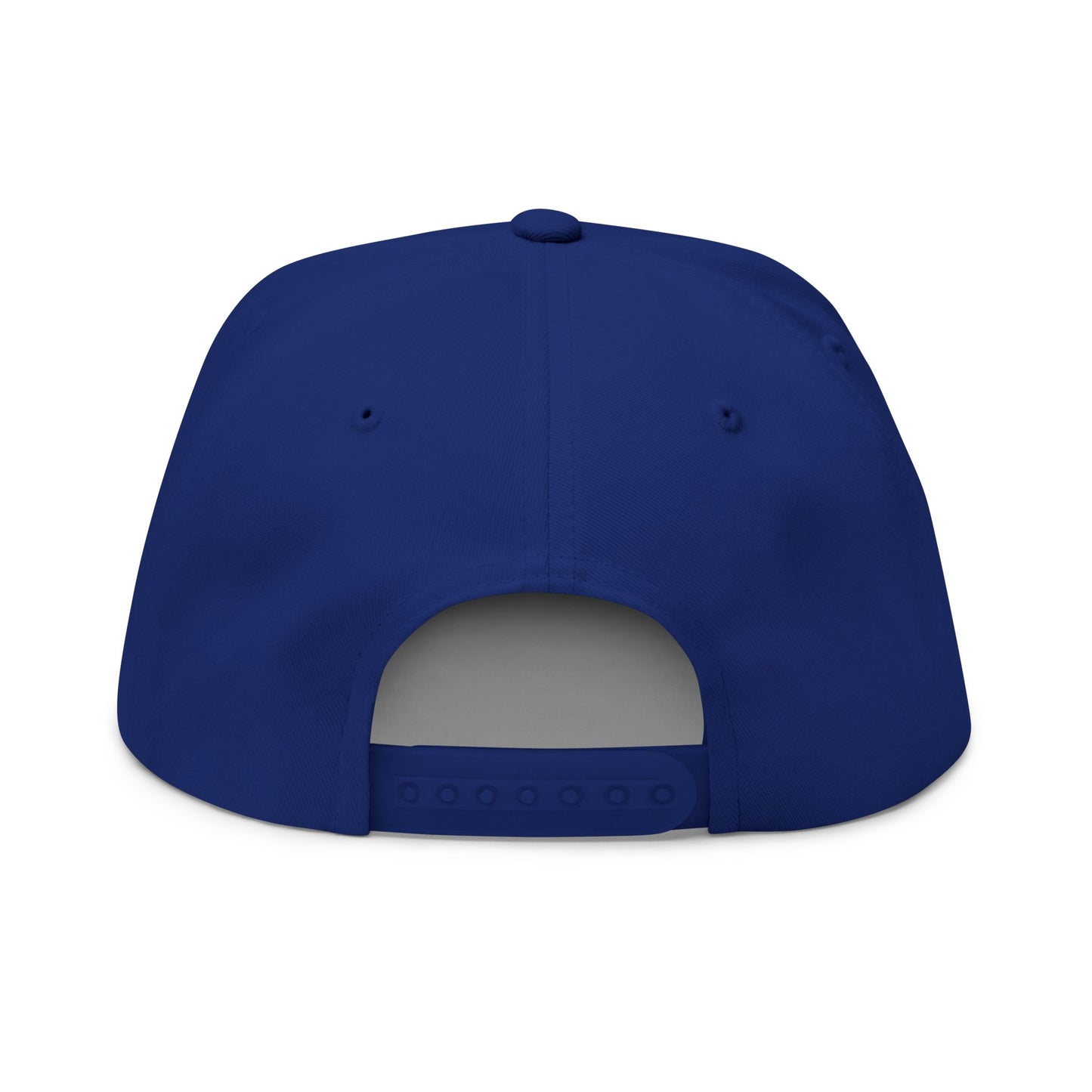 Embroidered Lion Crest Flat Bill Cap — Classic Snapback Hat