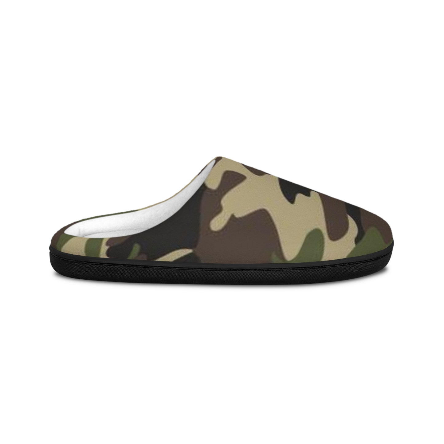 Camo Men's Indoor Slippers — Cozy Camouflage House Shoes