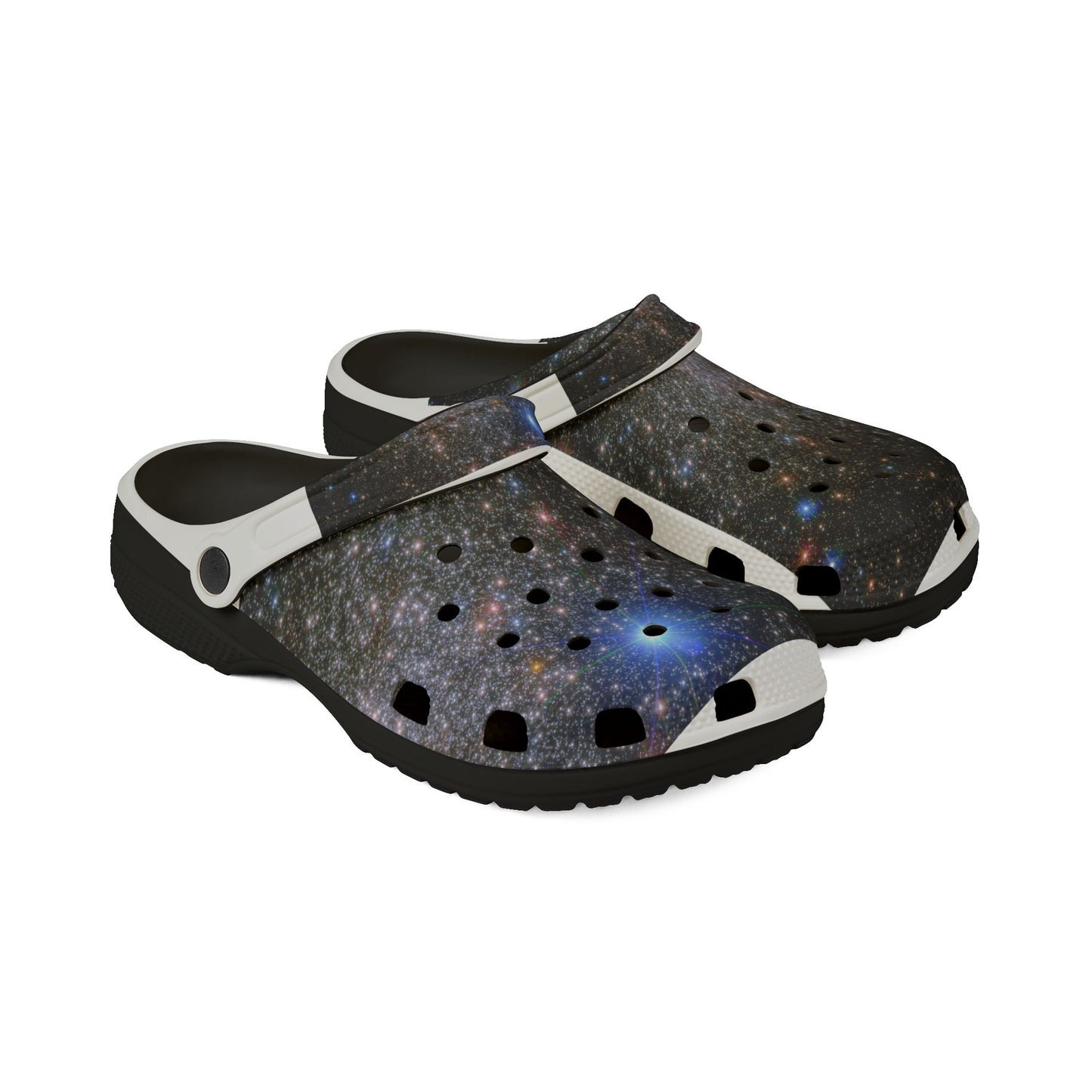 Galaxy Nebula EVA Clogs - Space Print Foam Shoes