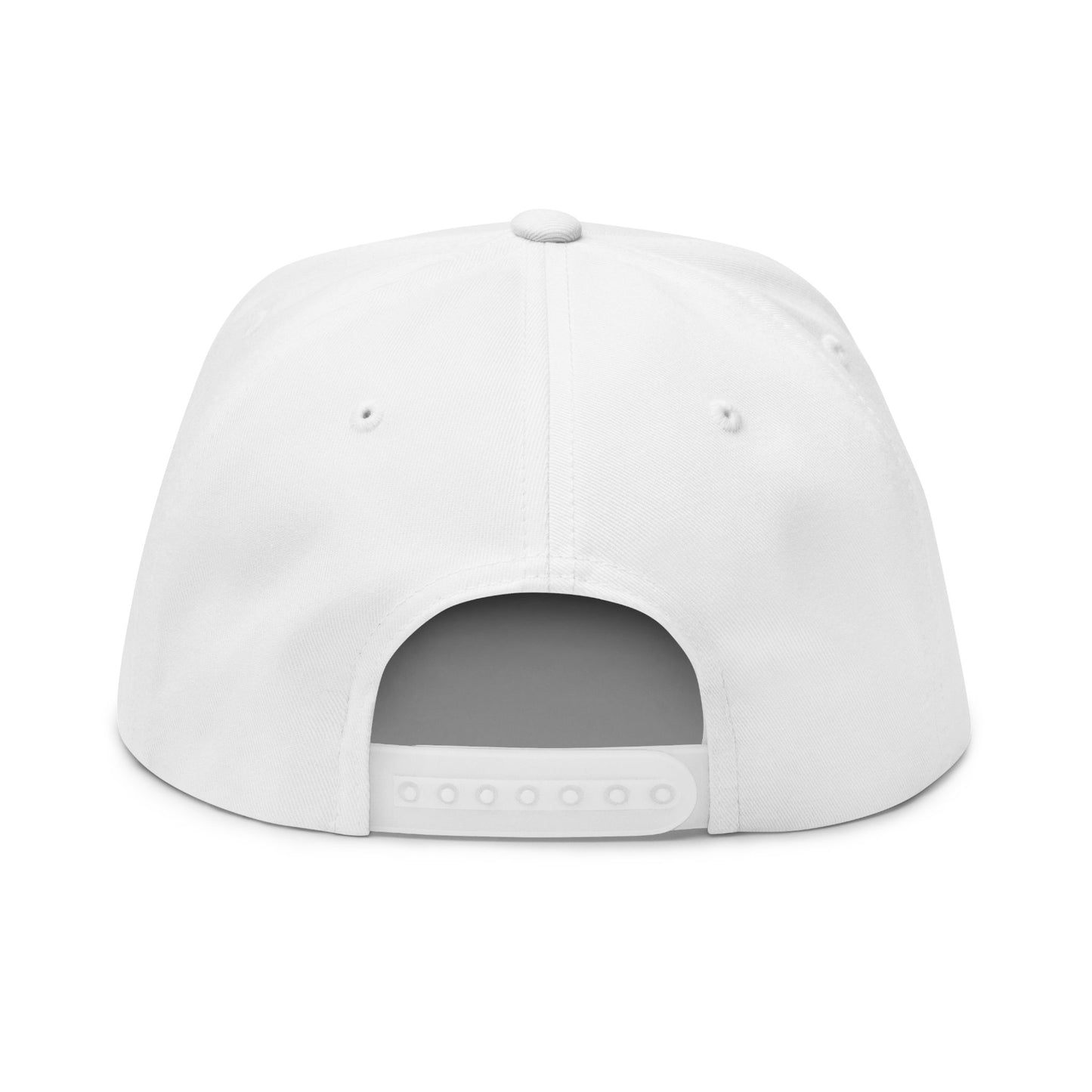 Embroidered Lion Crest Flat Bill Cap — Classic Snapback Hat
