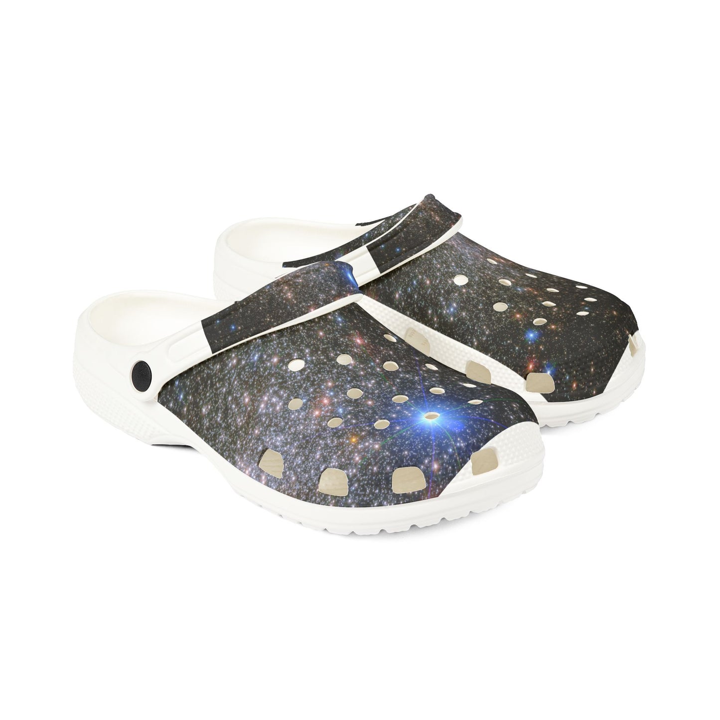 Galaxy Nebula EVA Clogs - Space Print Foam Shoes