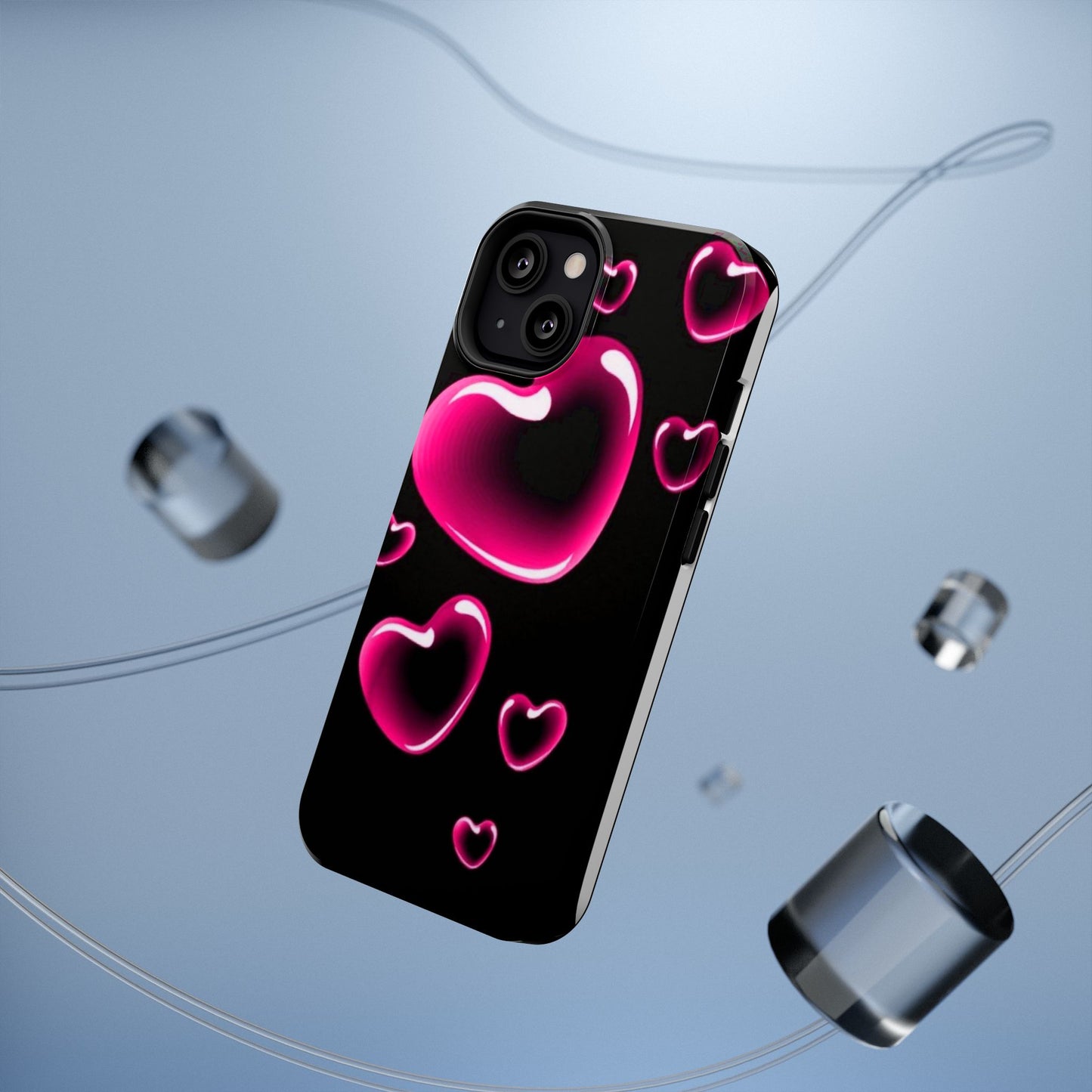 Purple Goth Collage Impact Phone Case — "Think Very Deeply" Protective Cover