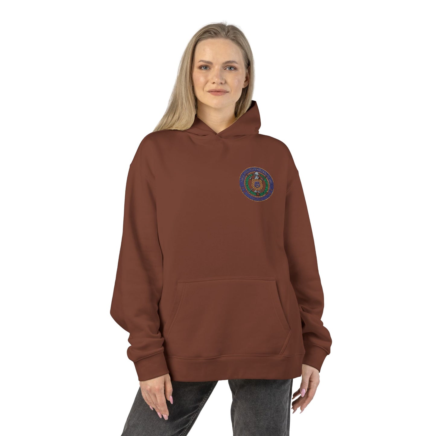 Relaxed Hoodie - Celestial Mandala Emblem Cozy Pullover