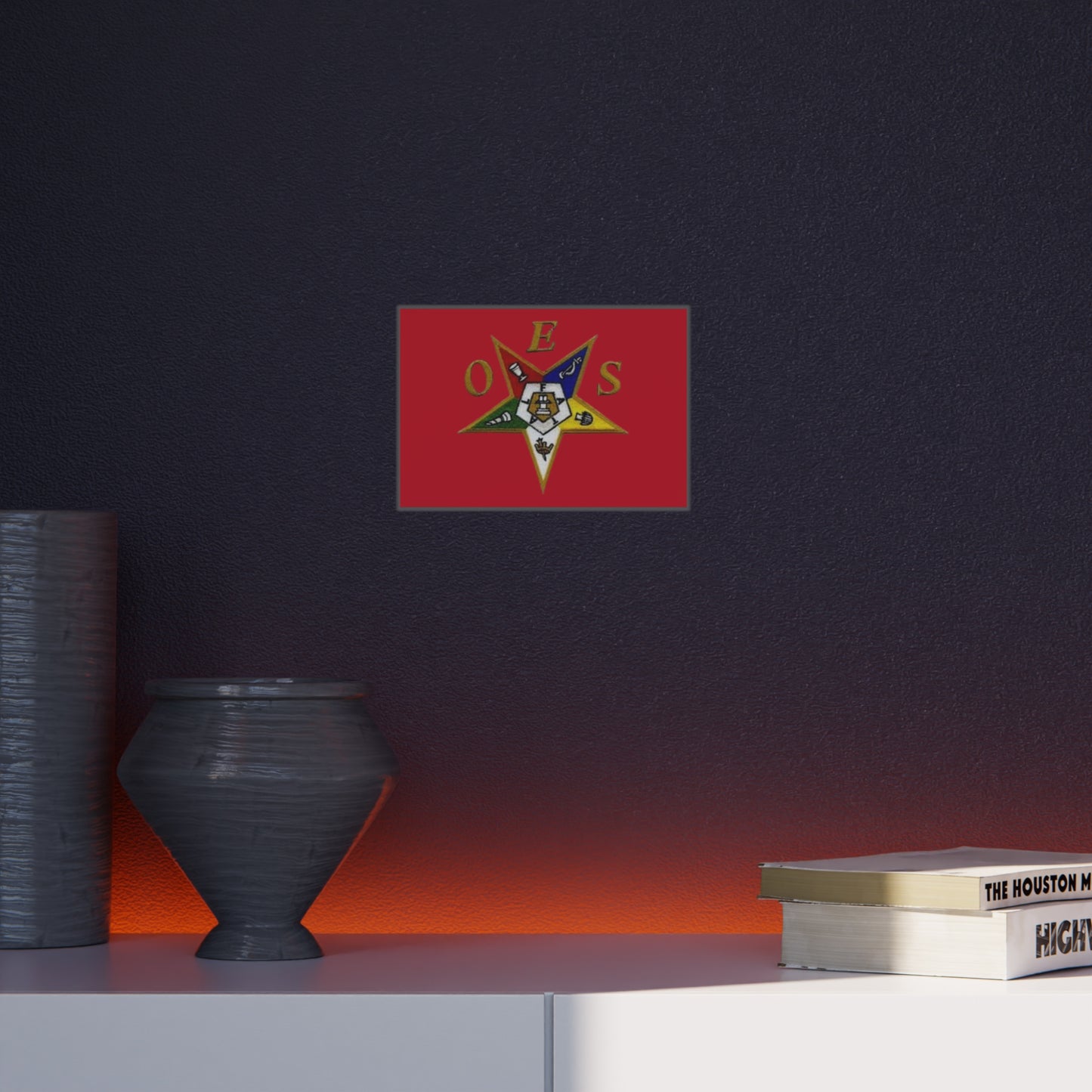Order of the Eastern Star Star Emblem Foam Board – Masonic Decorative Sign