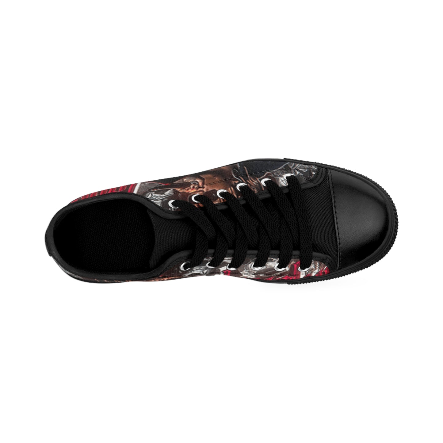 Men's Graphic Sneakers — Dark Rock Vocalist Design