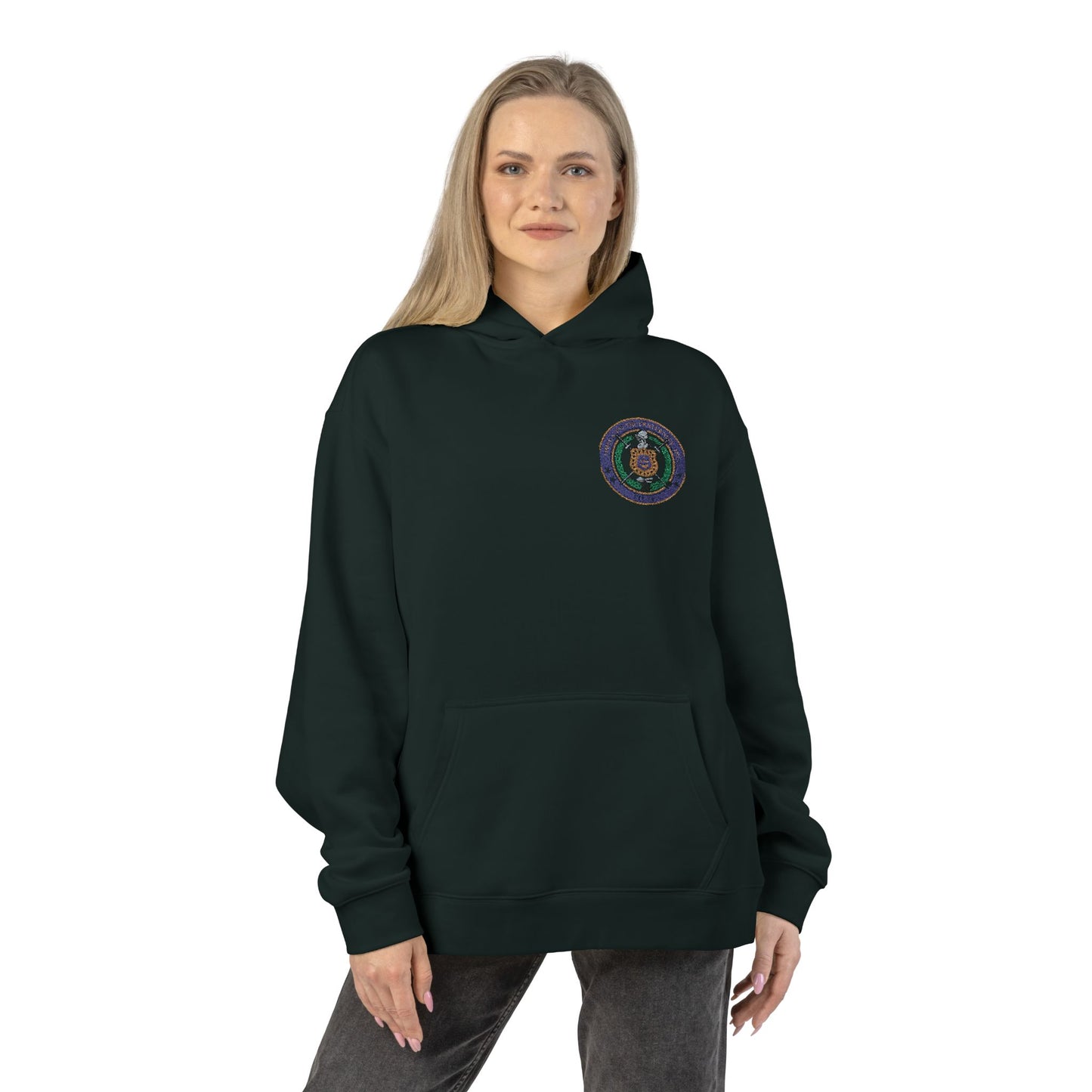 Relaxed Hoodie - Celestial Mandala Emblem Cozy Pullover