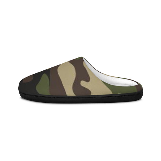 Camo Men's Indoor Slippers — Cozy Camouflage House Shoes