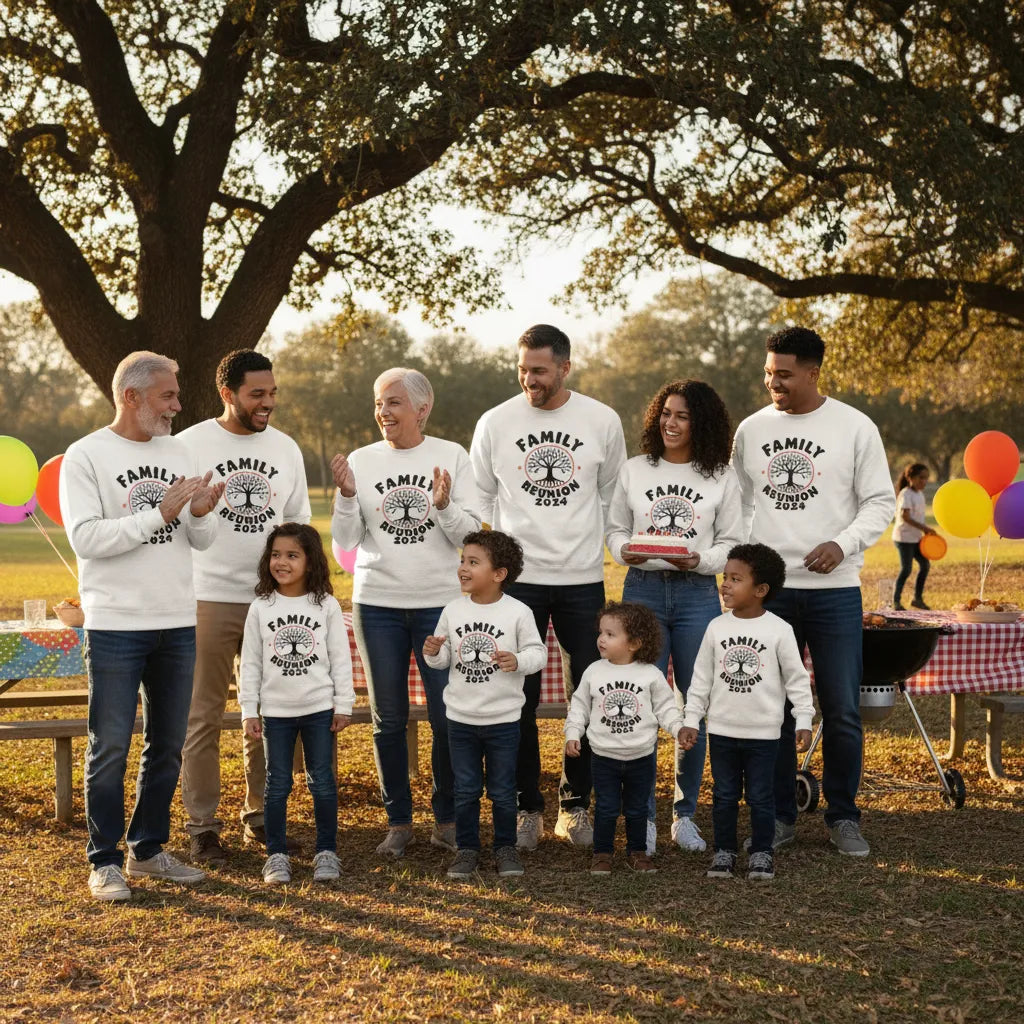 Customized Personalized Family Reunion Unisex Sweatshirt