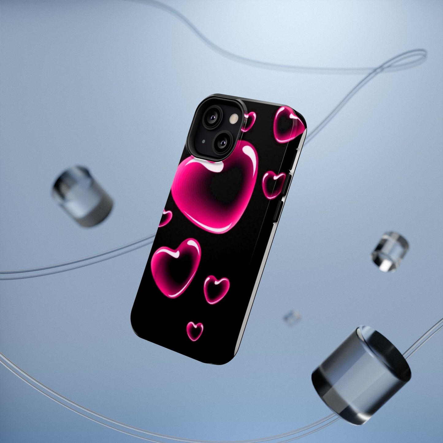 Purple Goth Collage Impact Phone Case — "Think Very Deeply" Protective Cover