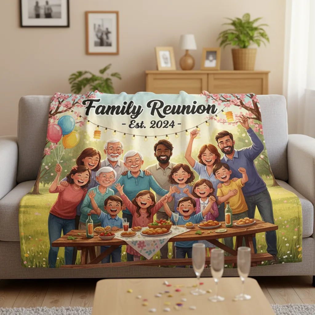 Customized Personalized Family Reunion Unisex Sweatshirt