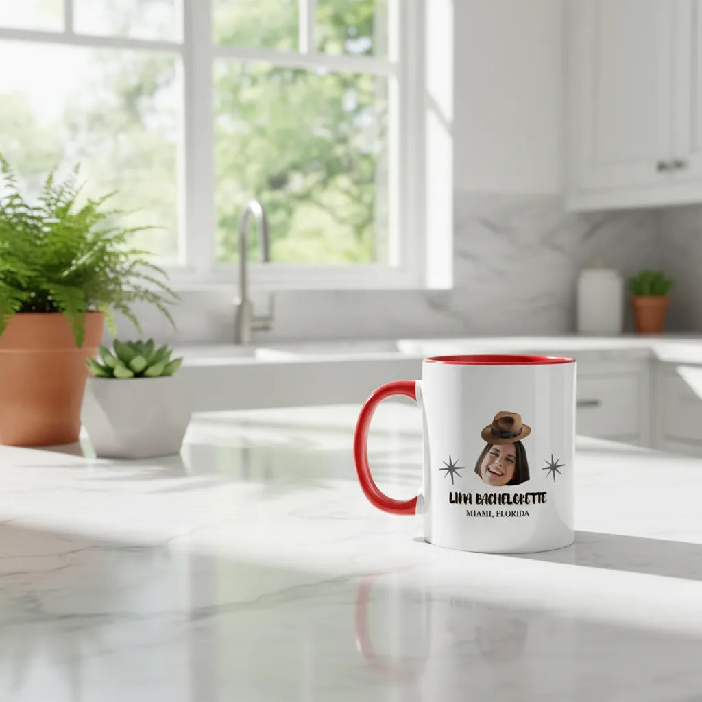 Cowgirl Bachelorette Custom Accent Coffee Mug (11, 15oz)