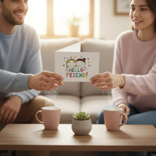 Custom Personalized Greeting Cards (1 or 10-pcs)